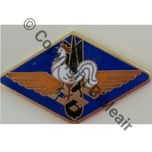 CIE MUNITIONS AIR 3.102 DIJON 1939  SM Bol allonge Horizont recolle.. Dos lisse Src.Y.GENTY Collect JM 